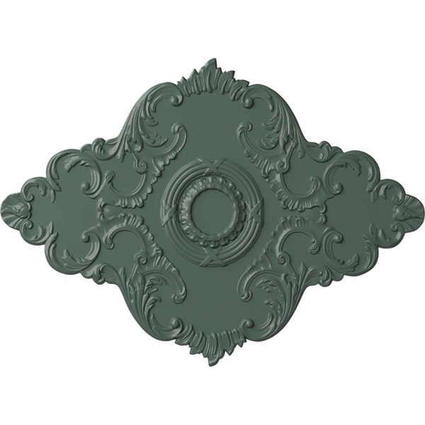 Ekena Millwork Piedmont Ceiling Medallion (Fits Canopies up to 6 1/2"), 67 1/8"W x 48 5/8"H x 1 7/8"P, Cloud Burst CM67PECBF - main